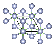 Depiction of Gallium Nitride in the form of 9R from the [001] direction