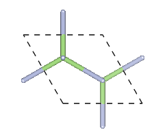 Depiction of Gallium Nitride in the form of 2H