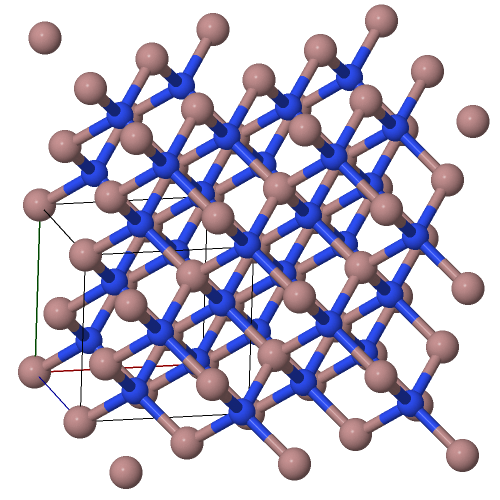 Zincblende crystal structure